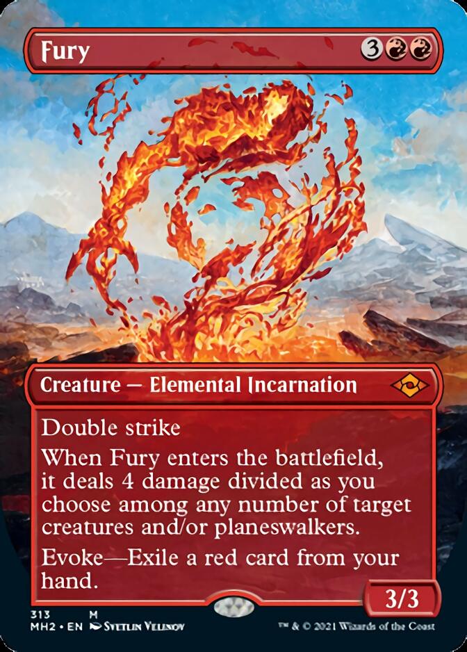 Fury (Borderless Alternate Art) [Modern Horizons 2] | Jack's On Queen