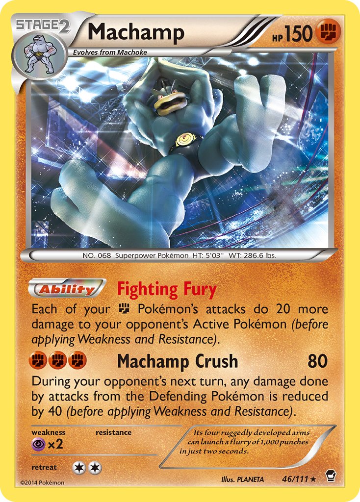 Machamp (46/111) (Cosmos Holo) (Blister Exclusive) [XY: Furious Fists] | Jack's On Queen