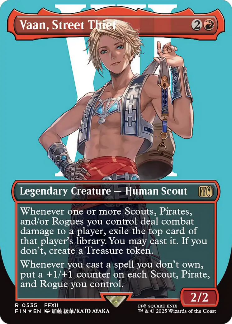 Vaan, Street Thief (Borderless) (Surge Foil) [FINAL FANTASY] | Jack's On Queen