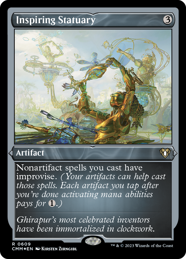 Inspiring Statuary (Foil Etched) [Commander Masters] | Jack's On Queen