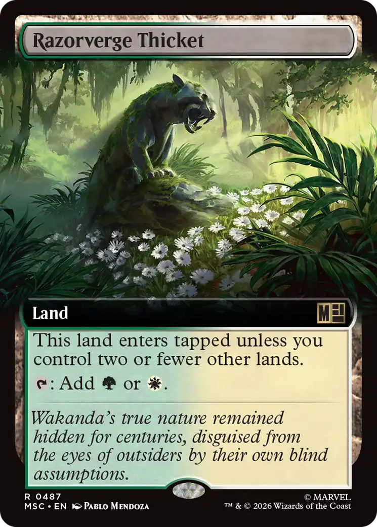 Razorverge Thicket (Extended Art) [Marvel Super Heroes Commander] | Jack's On Queen