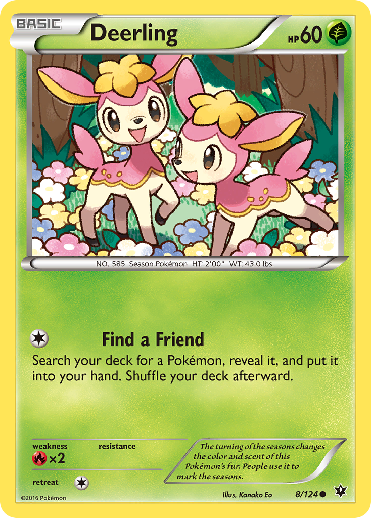Deerling (8/124) [XY: Fates Collide] | Jack's On Queen