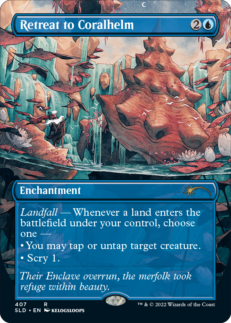 Retreat to Coralhelm (Borderless) [Secret Lair Drop Series] | Jack's On Queen