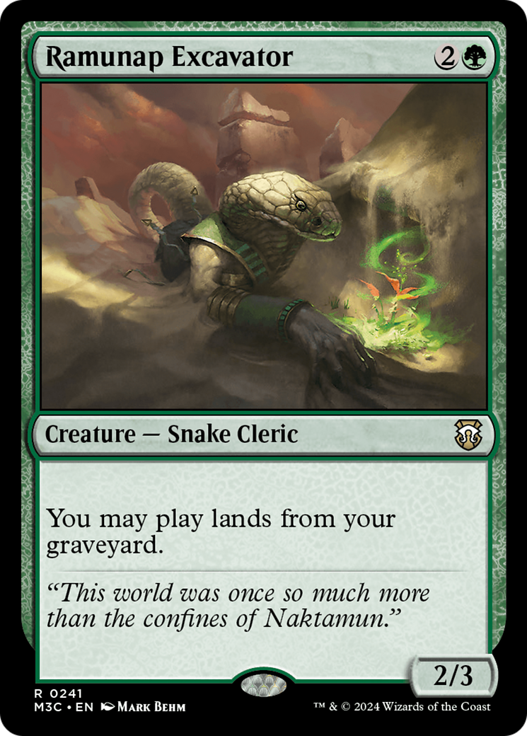 Ramunap Excavator (Ripple Foil) [Modern Horizons 3 Commander] | Jack's On Queen