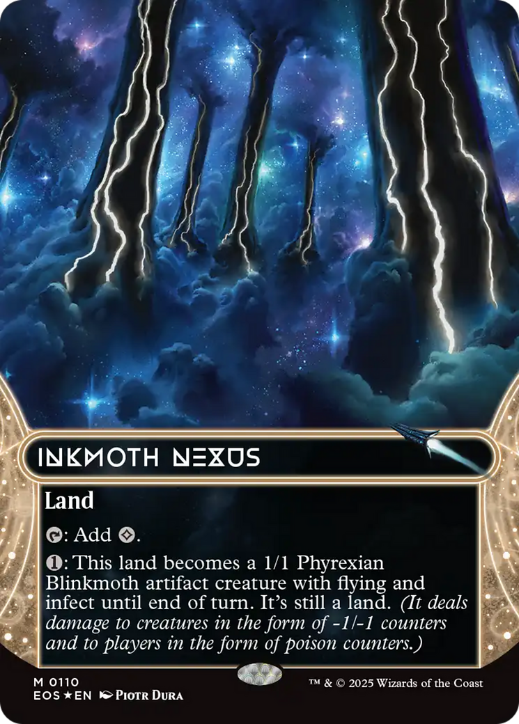 Inkmoth Nexus (0110) (Borderless) (Galaxy Foil) [Edge of Eternities: Stellar Sights] | Jack's On Queen