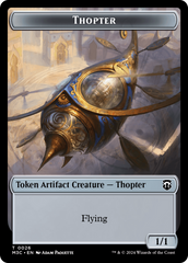 Aetherborn (Ripple Foil) // Thopter Double-Sided Token [Modern Horizons 3 Commander Tokens] | Jack's On Queen