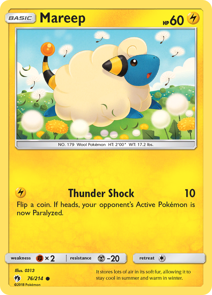 Mareep (76/214) [Sun & Moon: Lost Thunder] | Jack's On Queen