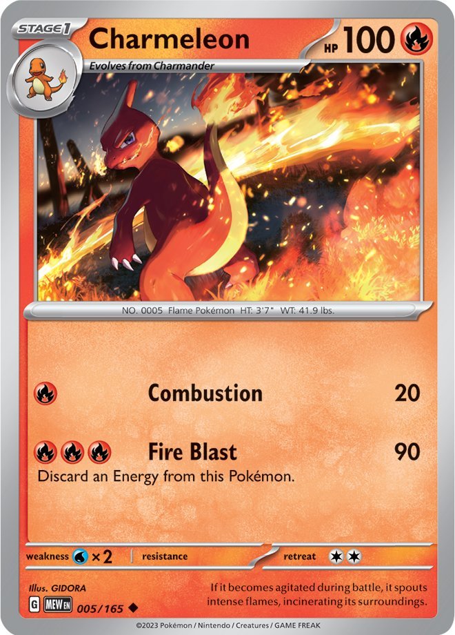 Charmeleon (005/165) [Scarlet & Violet: 151] | Jack's On Queen