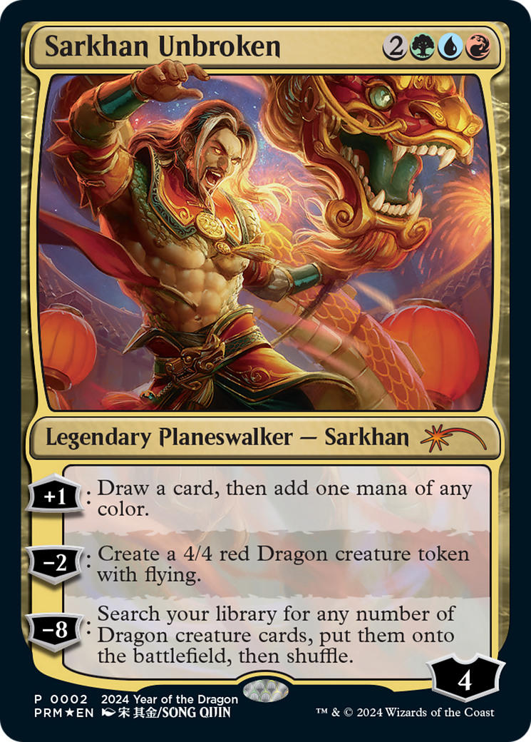 Sarkhan Unbroken (Year of the Dragon 2024) [Standard Showdown Promos] | Jack's On Queen