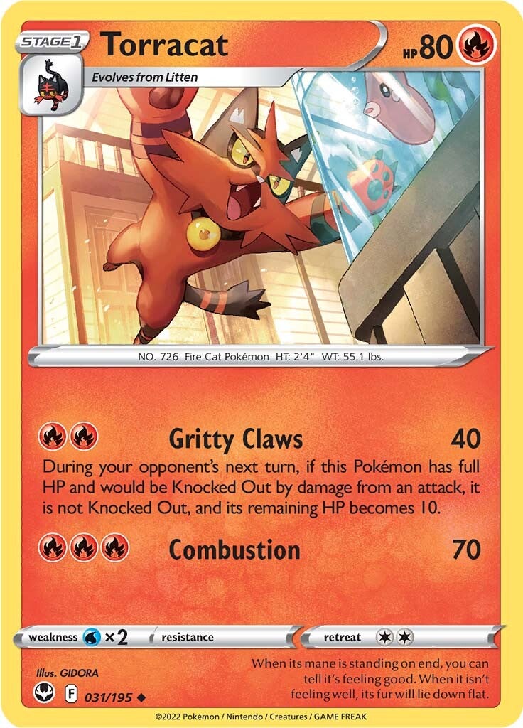 Torracat (031/195) [Sword & Shield: Silver Tempest] | Jack's On Queen