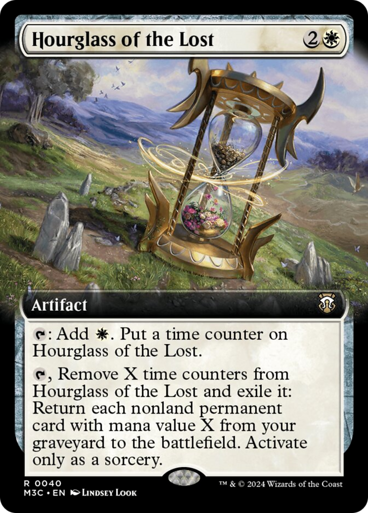 Hourglass of the Lost (Extended Art) (Ripple Foil) [Modern Horizons 3 Commander] | Jack's On Queen