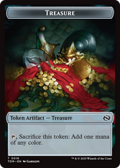 Elephant // Treasure Double-Sided Token [Tarkir: Dragonstorm Tokens] | Jack's On Queen