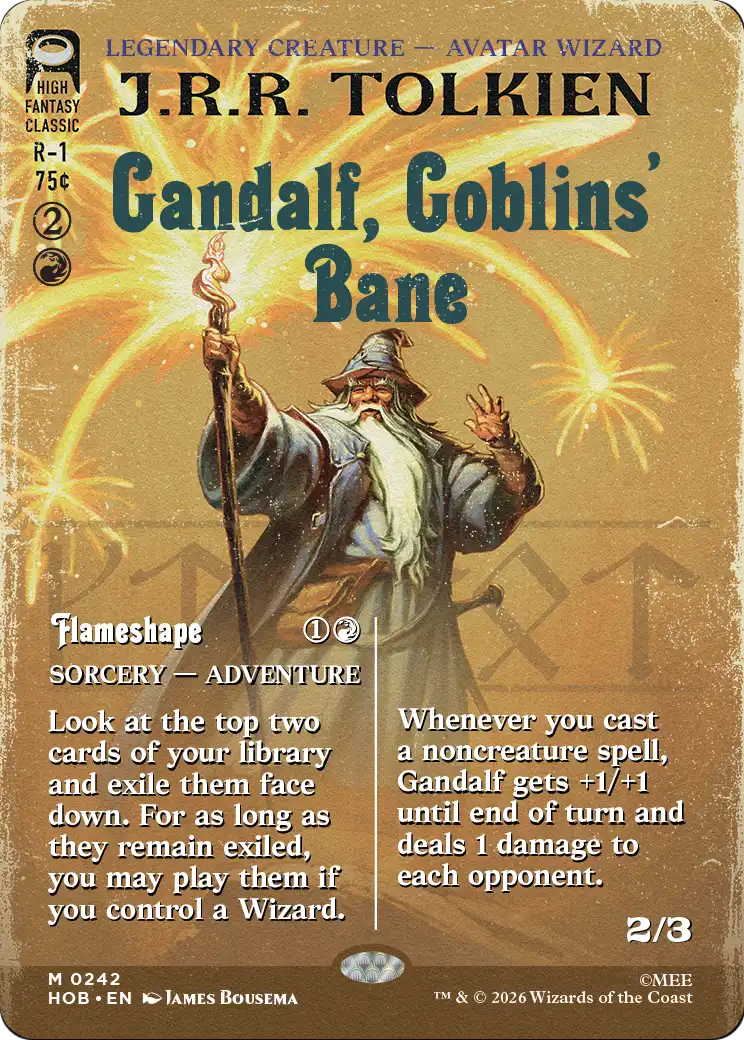 Gandalf, Goblins' Bane (Borderless) [The Hobbit] | Jack's On Queen