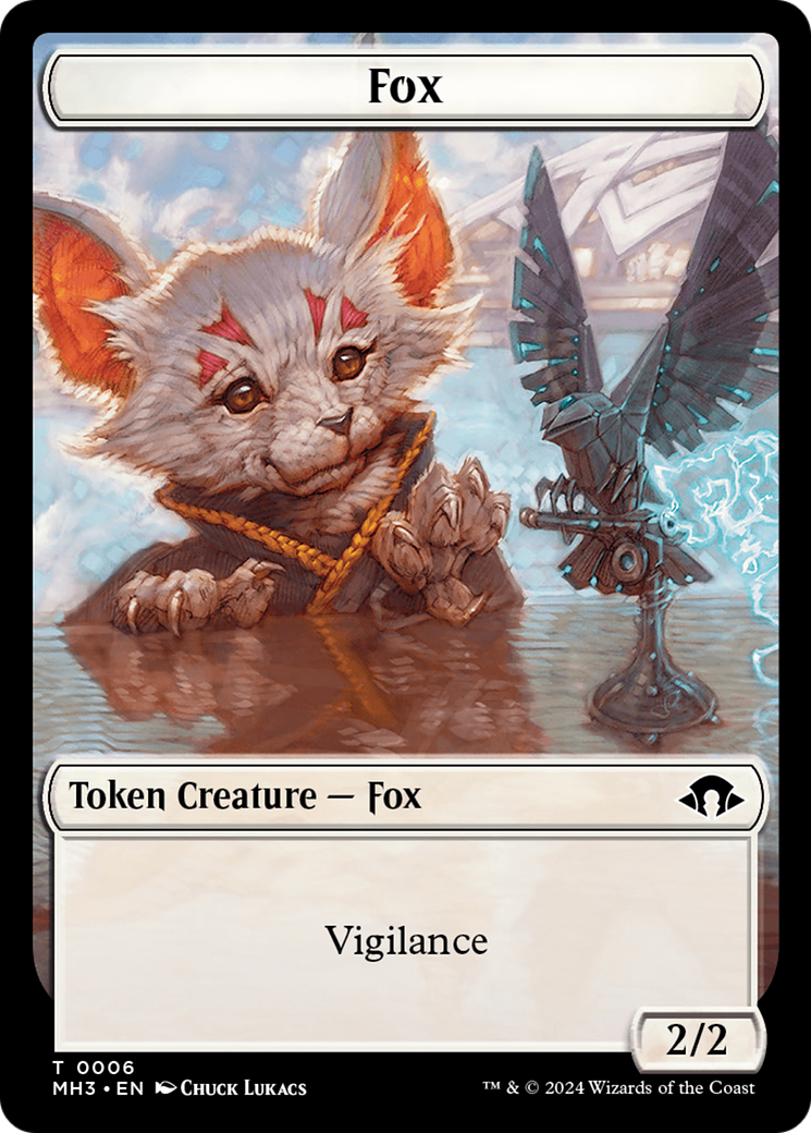 Phyrexian Germ // Fox Double-Sided Token [Modern Horizons 3 Tokens] | Jack's On Queen