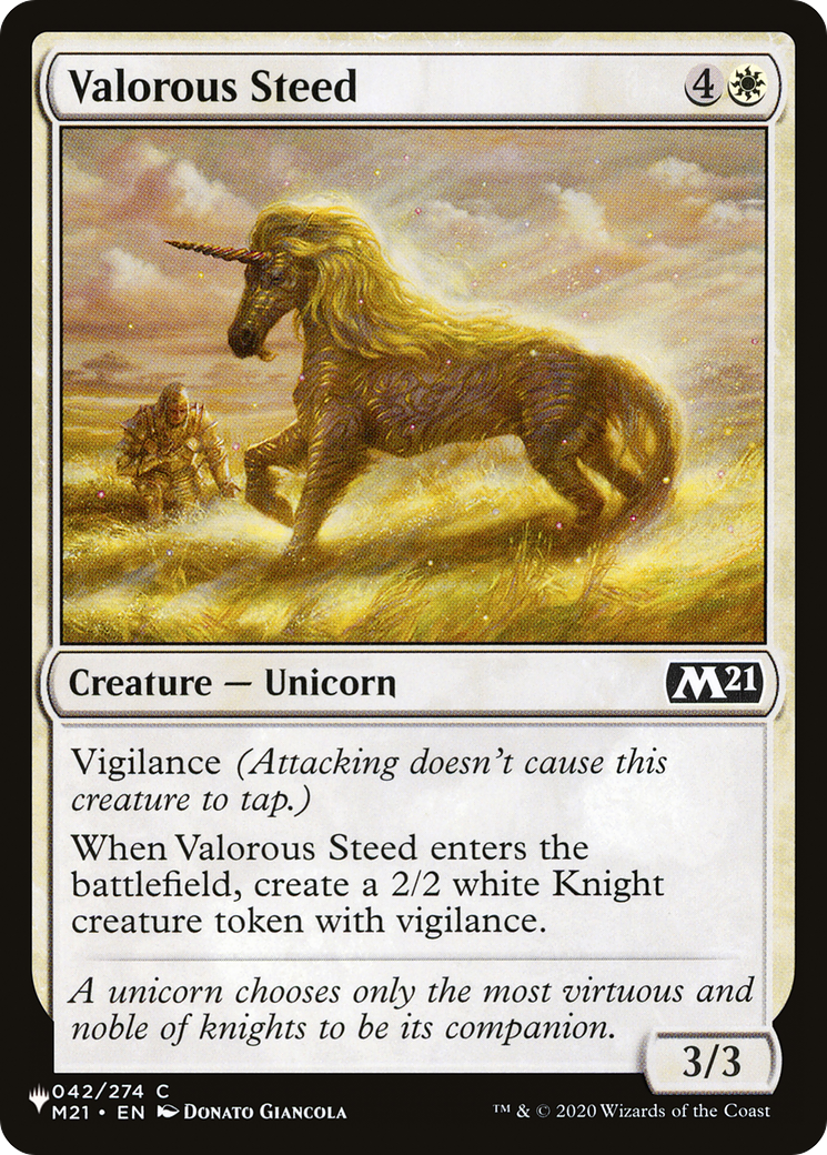 Valorous Steed [The List Reprints] | Jack's On Queen