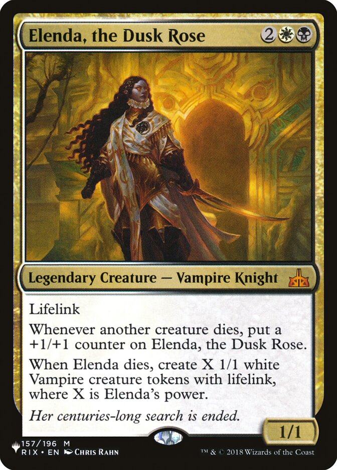 Elenda, the Dusk Rose [The List] | Jack's On Queen