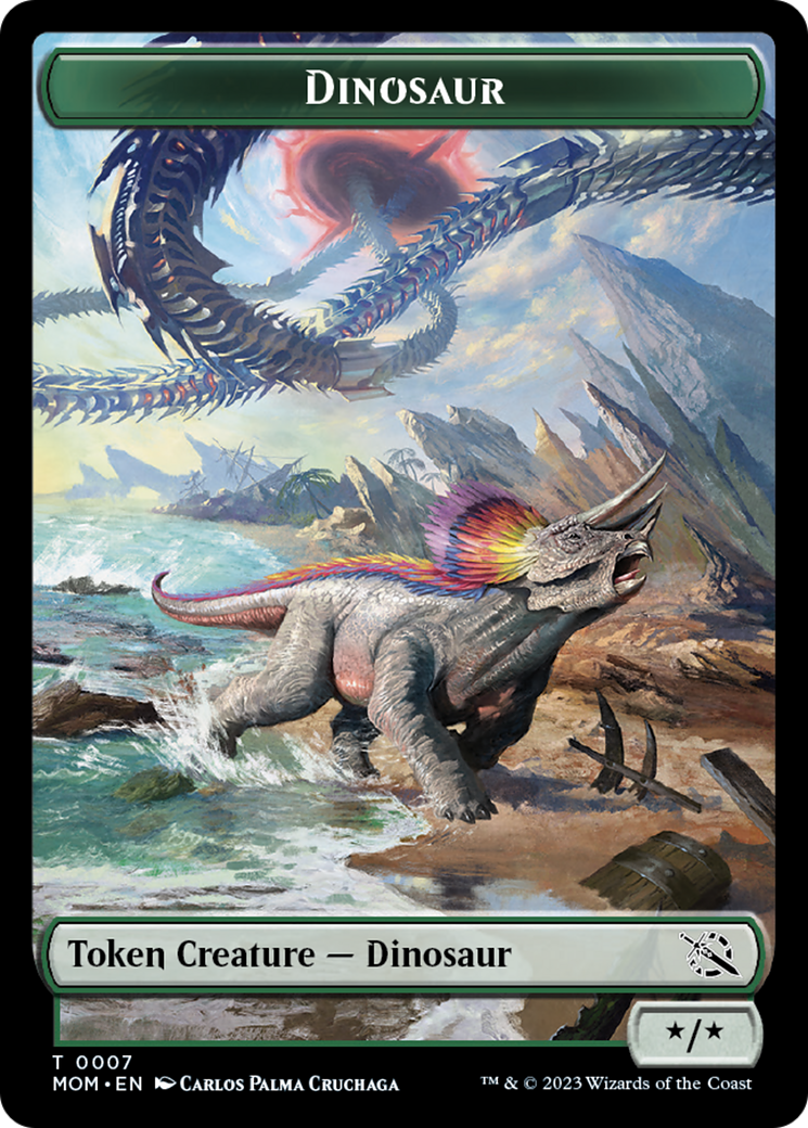 Dinosaur Token [March of the Machine Tokens] | Jack's On Queen