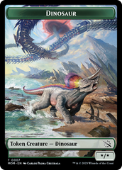 Soldier // Dinosaur Double-Sided Token [March of the Machine Tokens] | Jack's On Queen