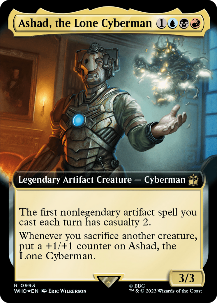 Ashad, the Lone Cyberman (Extended Art) (Surge Foil) [Doctor Who] | Jack's On Queen