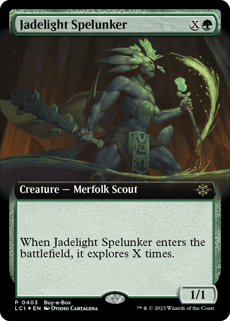 Jadelight Spelunker (Extended Art) (Buy-A-Box) [The Lost Caverns of Ixalan Promos] | Jack's On Queen
