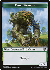 Treasure // Troll Warrior Double-Sided Token [Kaldheim Tokens] | Jack's On Queen