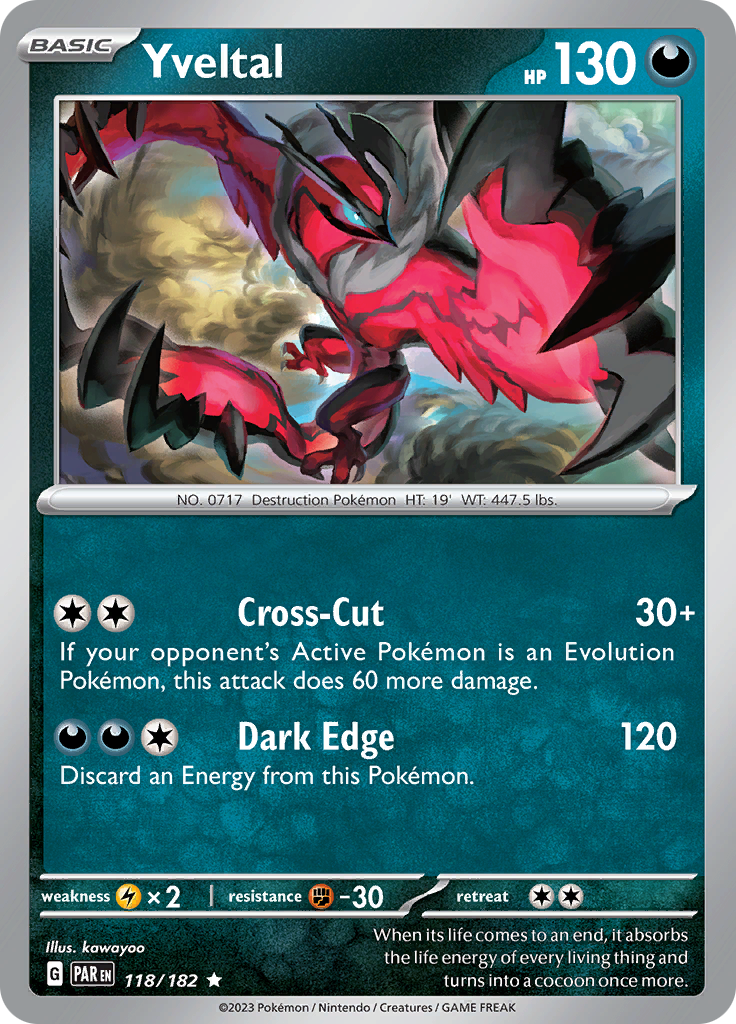 Yveltal (118/182) [Scarlet & Violet: Paradox Rift] | Jack's On Queen