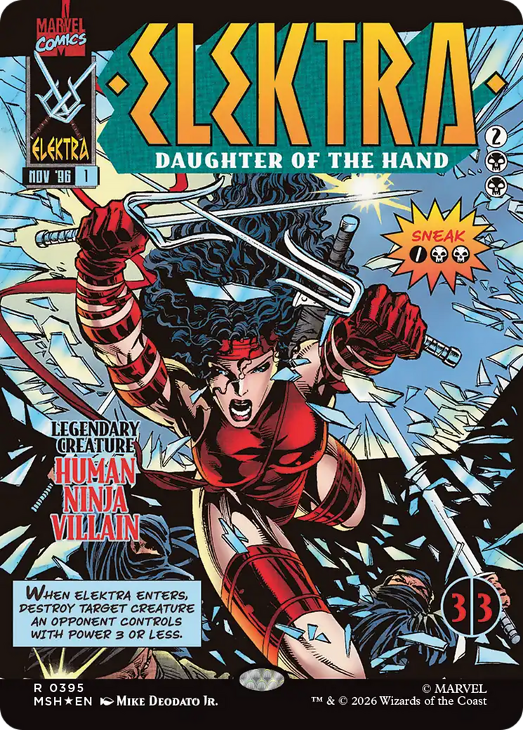 Elektra, Daughter of the Hand (Borderless) (395) [Marvel Super Heroes] | Jack's On Queen