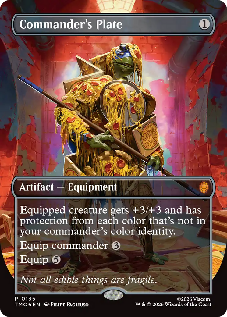 Commander's Plate (Borderless) [Teenage Mutant Ninja Turtles Commander] | Jack's On Queen