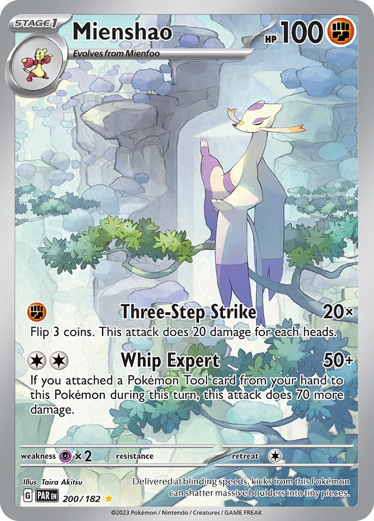 Mienshao (200/182) [Scarlet & Violet: Paradox Rift] | Jack's On Queen