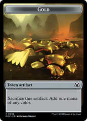 Thopter // Gold Double-Sided Token [March of the Machine Commander Tokens] | Jack's On Queen