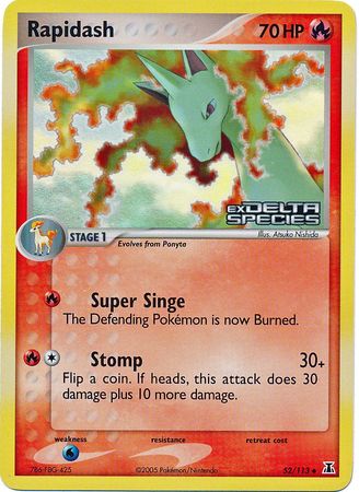 Rapidash (52/113) (Stamped) [EX: Delta Species] | Jack's On Queen