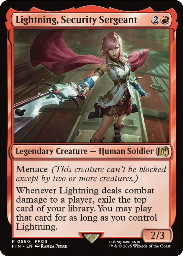 Lightning, Security Sergeant [FINAL FANTASY] | Jack's On Queen