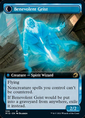 Malevolent Hermit // Benevolent Geist (Extended Art) [Innistrad: Midnight Hunt] | Jack's On Queen
