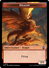 Dragon // Shapeshifter (0008) Double-Sided Token [Modern Horizons 3 Commander Tokens] | Jack's On Queen