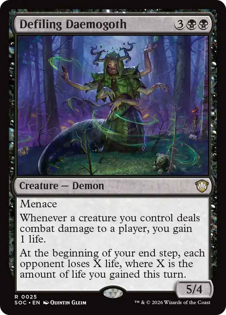 Defiling Daemogoth [Secrets of Strixhaven Commander] | Jack's On Queen