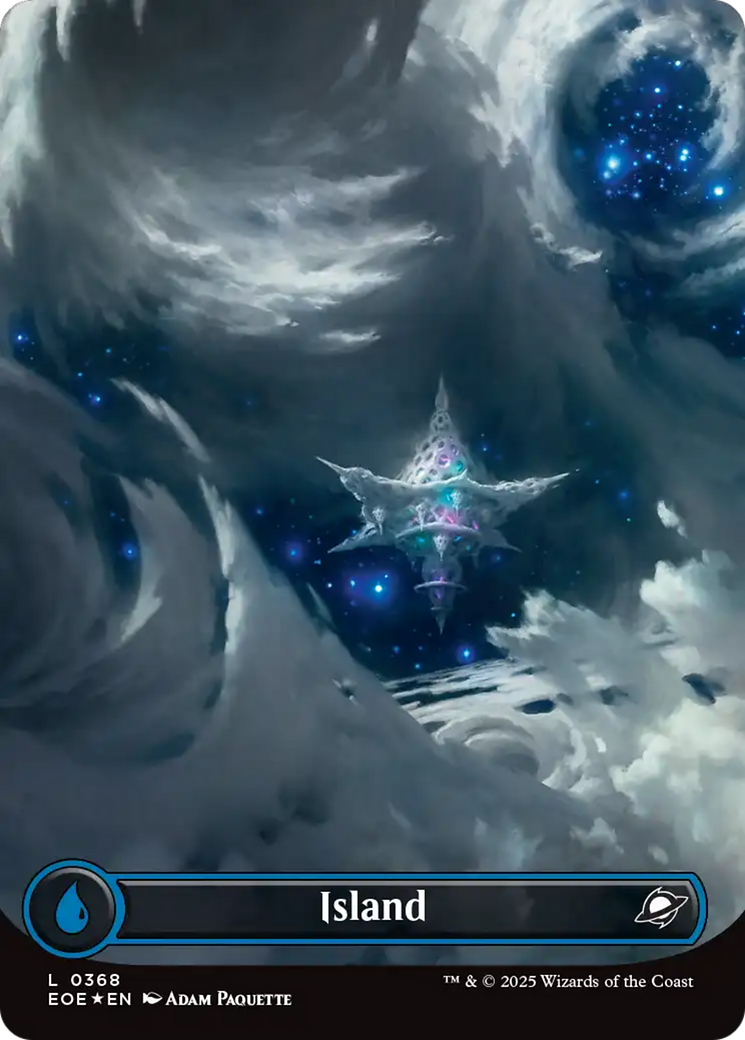 Island (0368) (Borderless) (Galaxy Foil) [Edge of Eternities] | Jack's On Queen