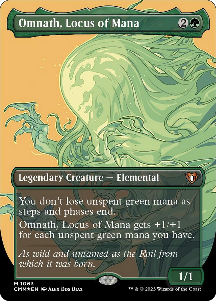 Omnath, Locus of Mana (Borderless Textured Foil Frame Break) [Commander Masters] | Jack's On Queen
