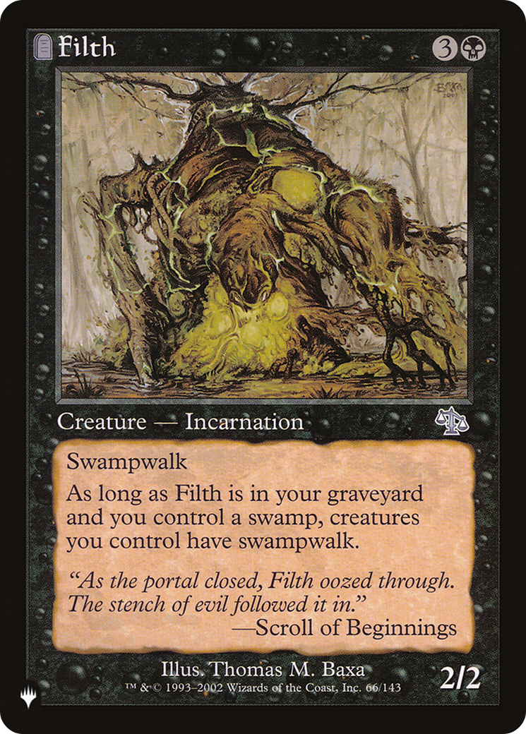 Filth [The List Reprints] | Jack's On Queen