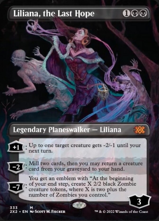 Liliana, the Last Hope (Borderless) [Double Masters 2022] | Jack's On Queen