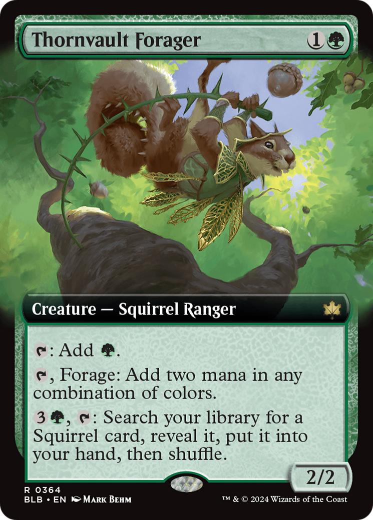 Thornvault Forager (Extended Art) [Bloomburrow] | Jack's On Queen