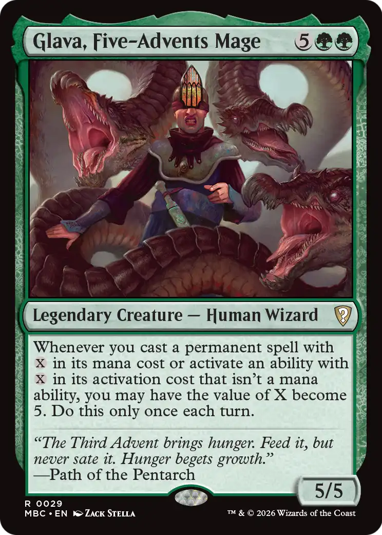 Glava, Five-Advents Mage [Mystery Booster: Commander Edition] | Jack's On Queen