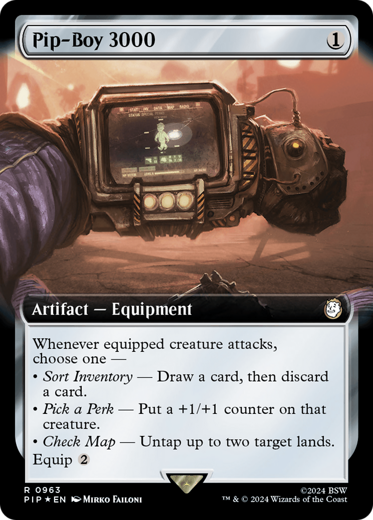 Pip-Boy 3000 (Extended Art) (Surge Foil) [Fallout] | Jack's On Queen