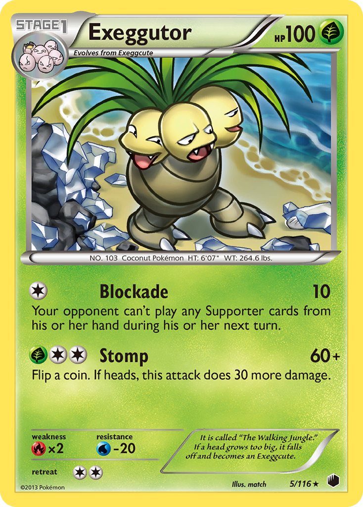 Exeggutor (5/116) [Black & White: Plasma Freeze] | Jack's On Queen