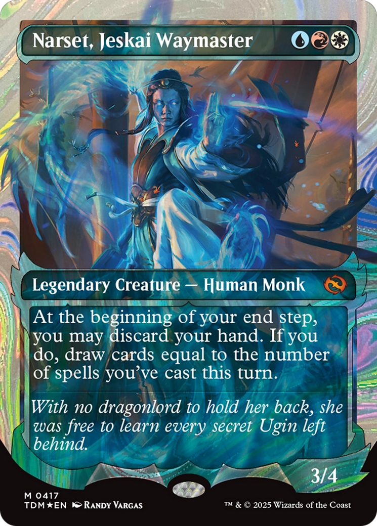 Narset, Jeskai Waymaster (Showcase) (Halo Foil) [Tarkir: Dragonstorm] | Jack's On Queen
