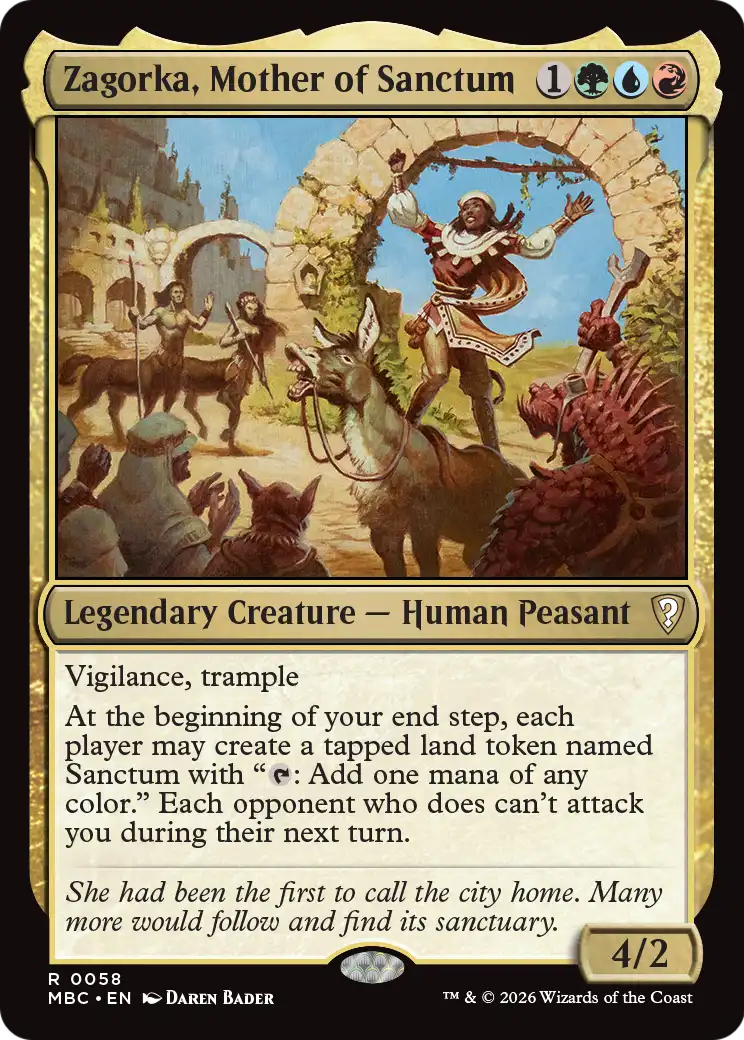 Zagorka, Mother of Sanctum [Mystery Booster: Commander Edition] | Jack's On Queen