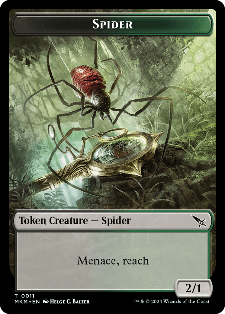 Spider Token [Murders at Karlov Manor Tokens] | Jack's On Queen