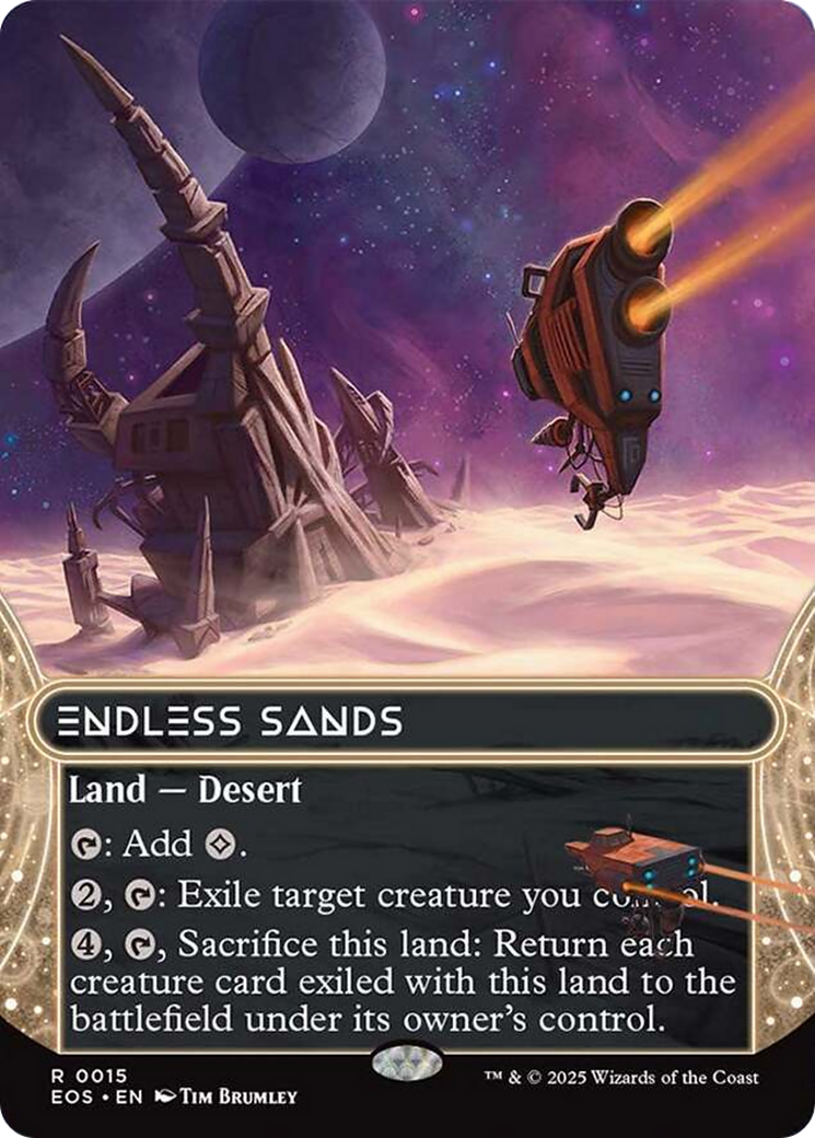 Endless Sands (0015) (Borderless) [Edge of Eternities: Stellar Sights] | Jack's On Queen