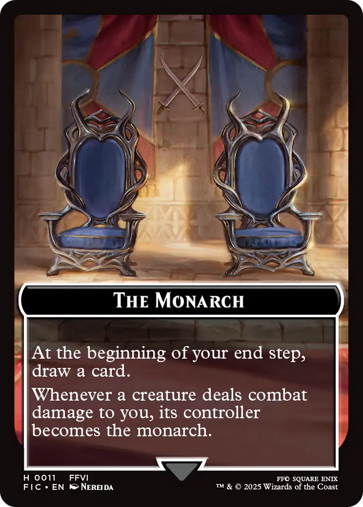The Blackjack // The Monarch Double-Sided Token [FINAL FANTASY Commander Tokens] | Jack's On Queen