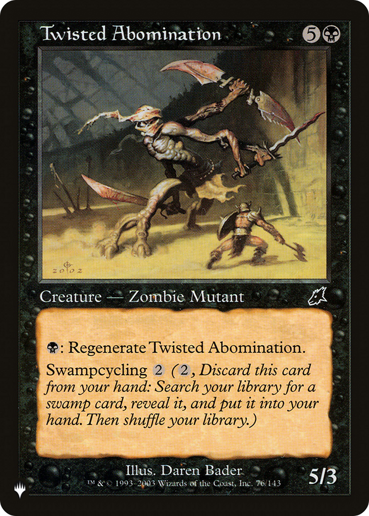 Twisted Abomination [The List Reprints] | Jack's On Queen