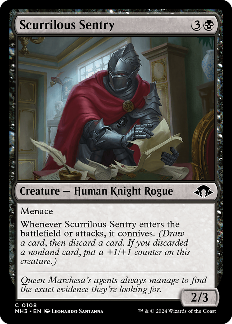 Scurrilous Sentry [Modern Horizons 3] | Jack's On Queen